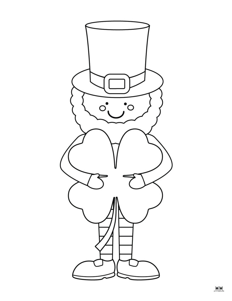 Leprechaun coloring pages templates