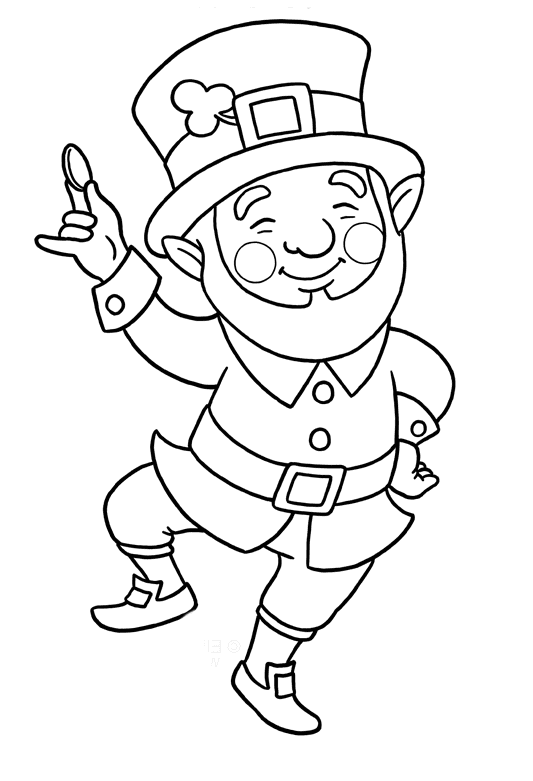 Leprechaun coloring pages printable for free download