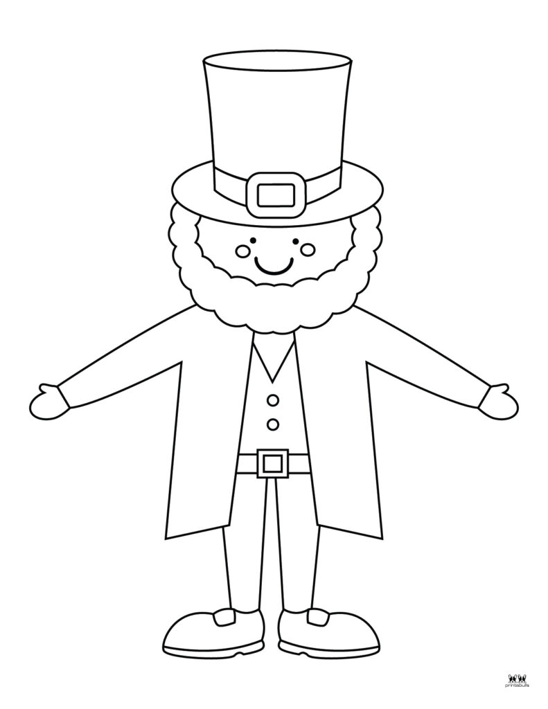 Leprechaun coloring pages templates