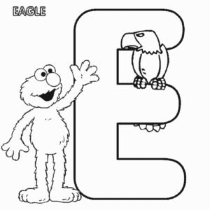 Letter e coloring pages printable for free download