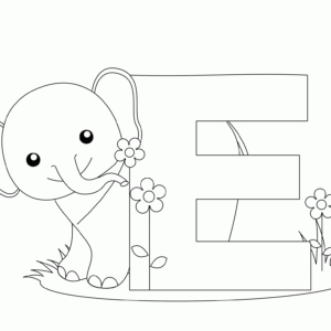 Letter e coloring pages printable for free download
