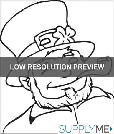 Printable leprechaun coloring page for kids â