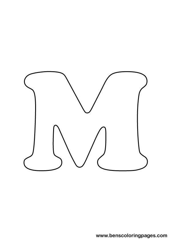 Download letter m drawing free printable letter stencils letter stencils free lettering