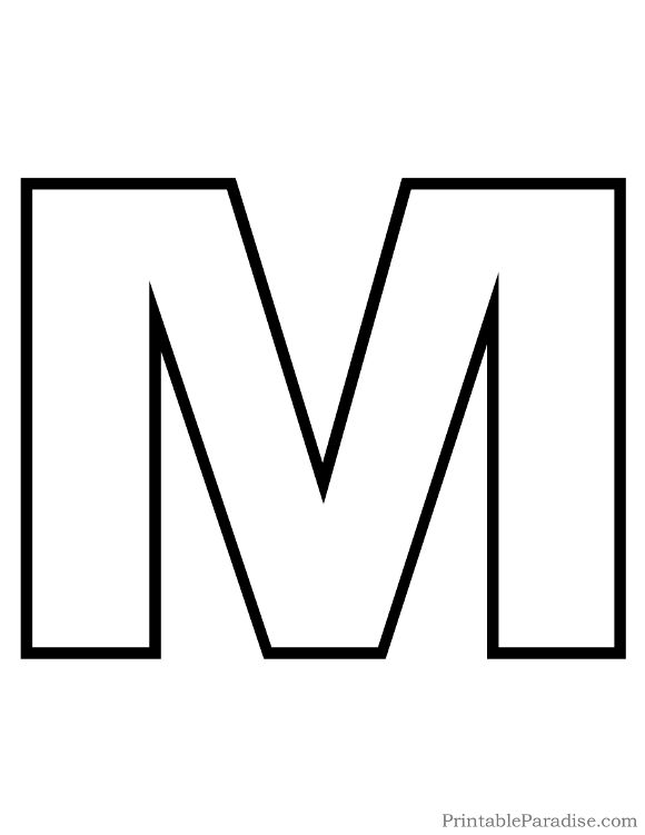Printable bubble letter m outline alphabet letters to print printable letters printable alphabet letters