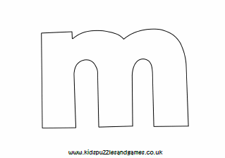Letter m louring sheets