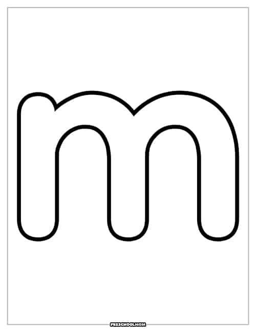 Letter m preschool printables