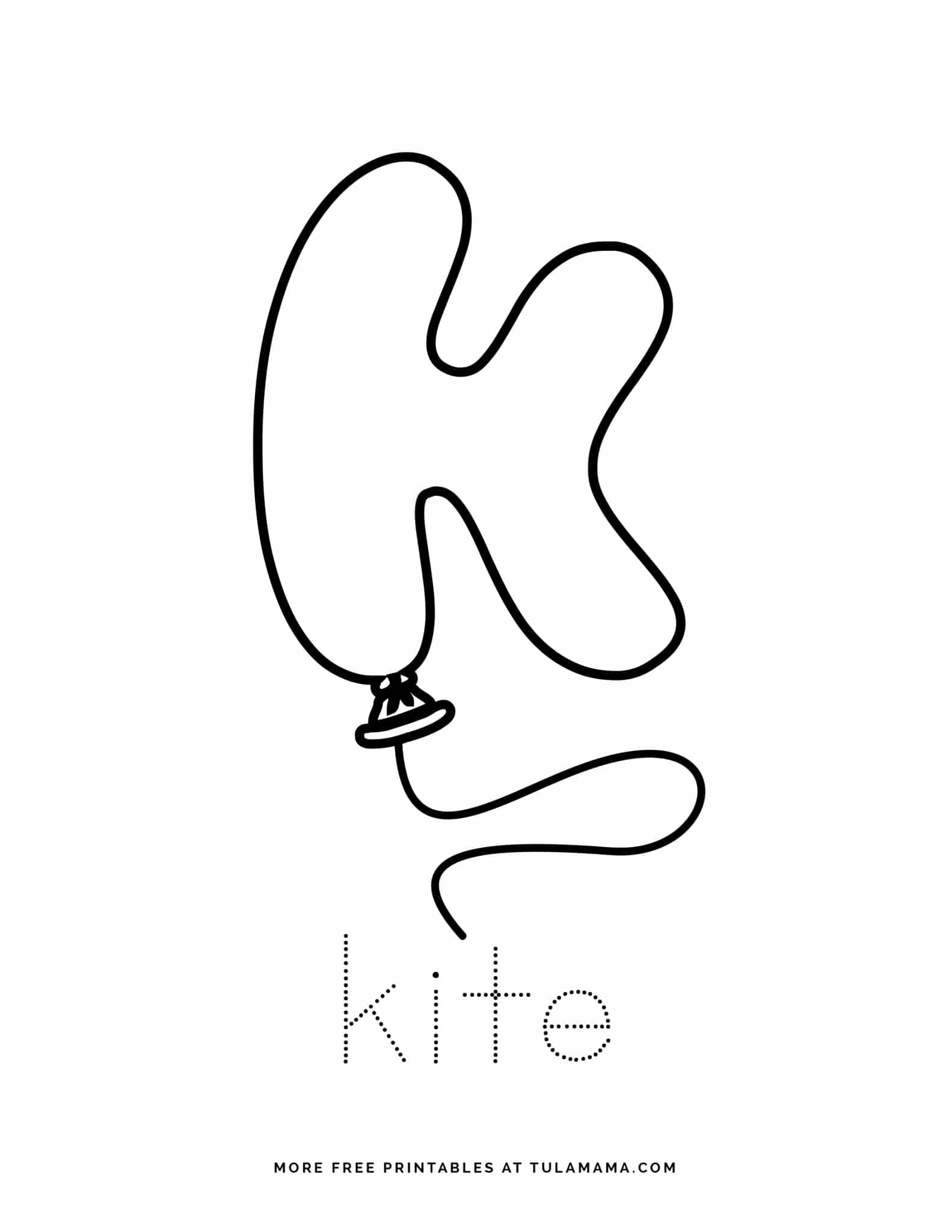 Free printable letter balloons alphabet tracing worksheets