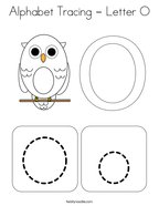 Letter o coloring pages