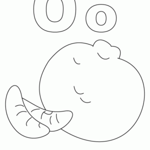 Letter o coloring pages printable for free download
