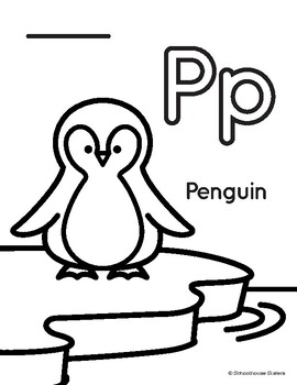 Letter p coloring tpt