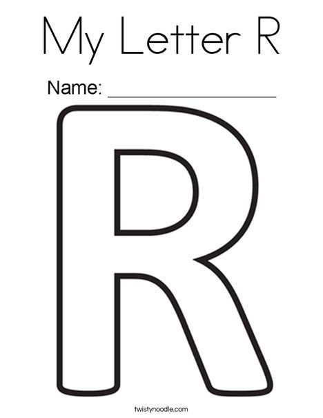 My letter r coloring page lettering letter r letter activities