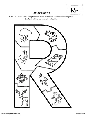 Letter r puzzle printable