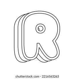 Coloring page letter r kids àààààààààªàààà àààààààààààªààààà