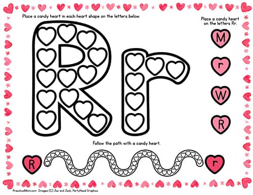Letter r preschool printables
