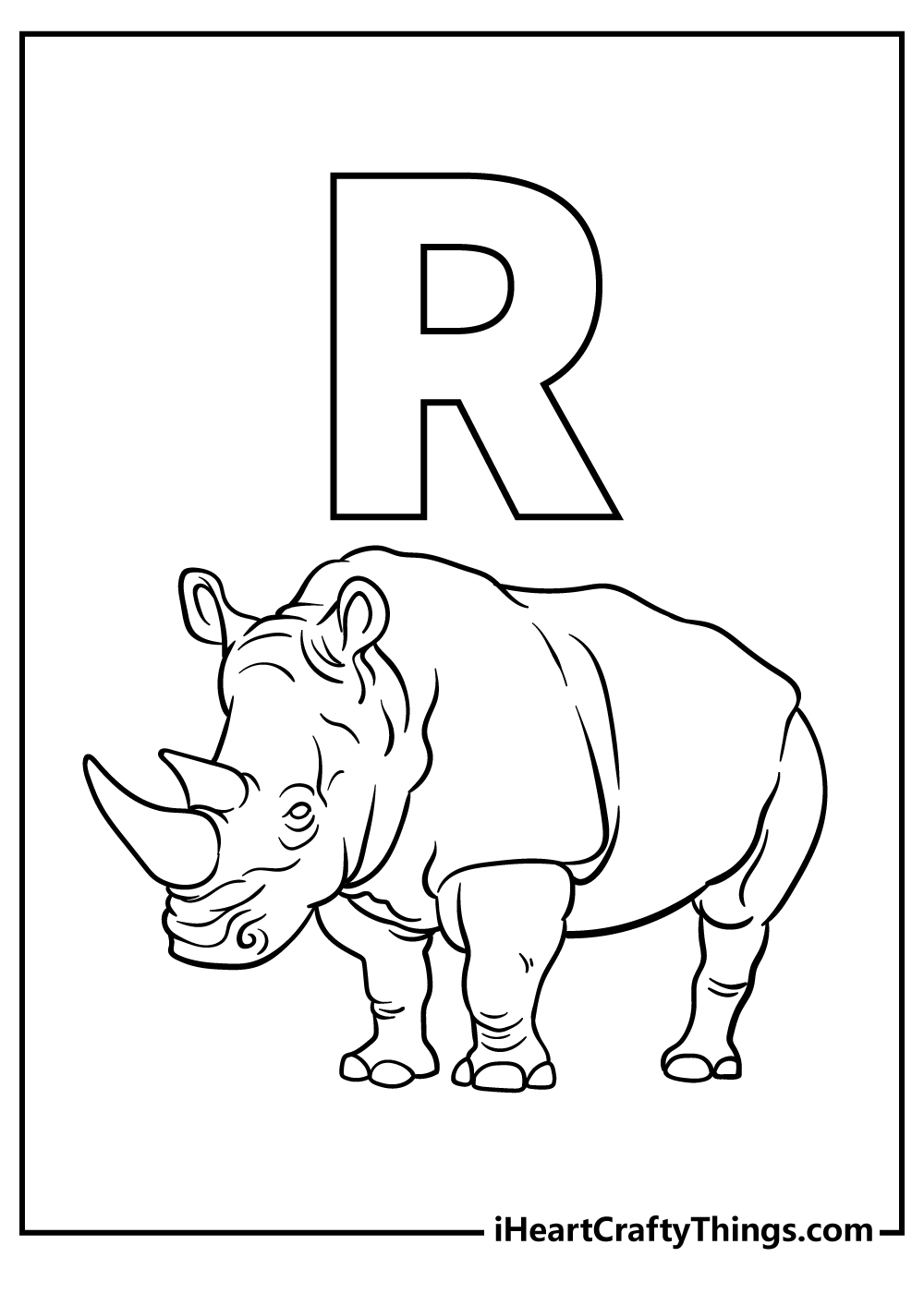 Letter r coloring pages free printables