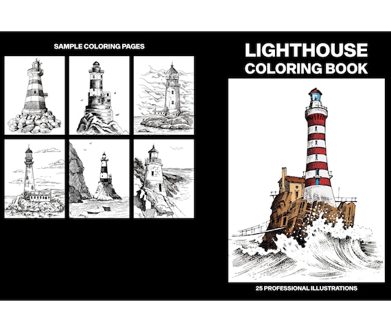 Printable lighthouse coloring pages water coloring sheets
