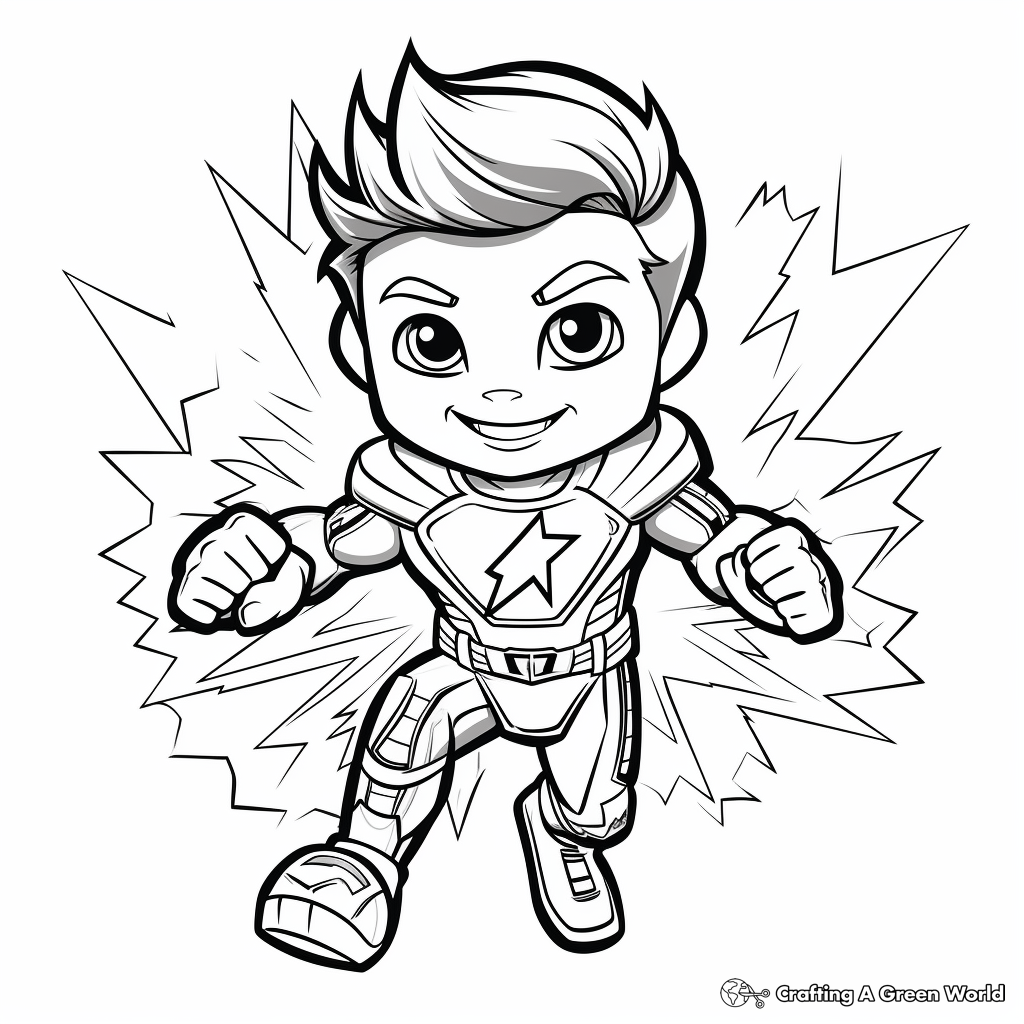 Lightning bolt coloring pages