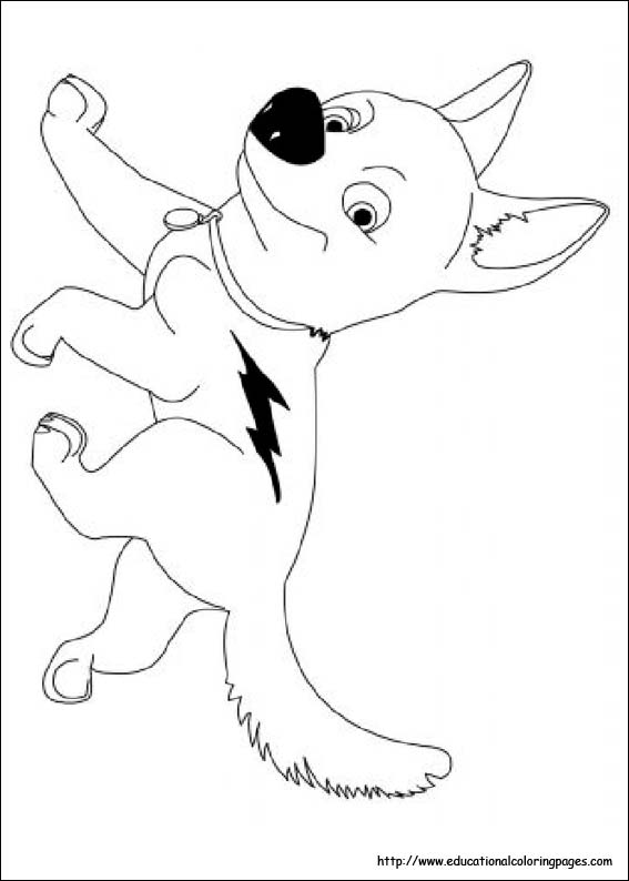 Bolt coloring pages