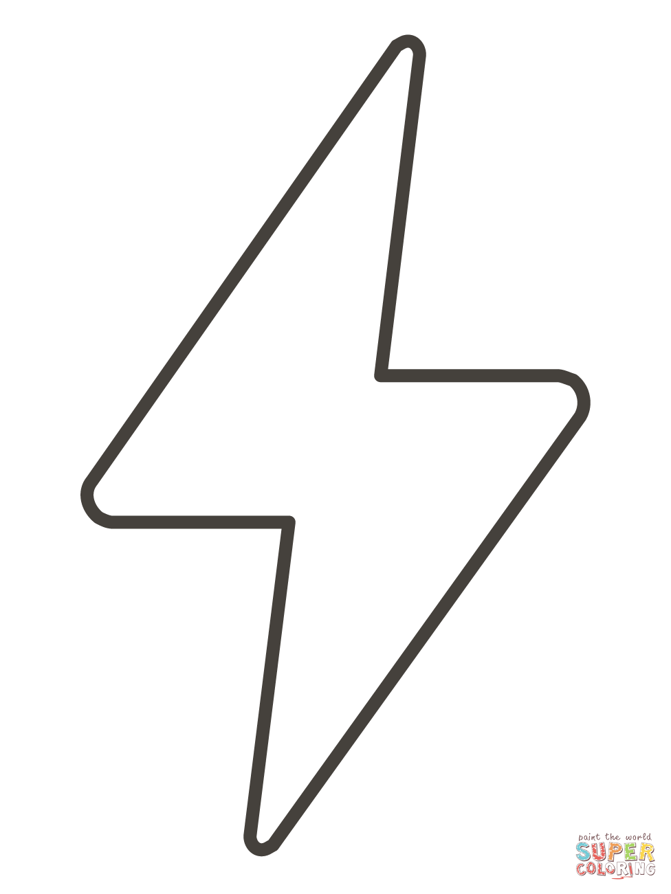Lightning coloring page free printable coloring pages