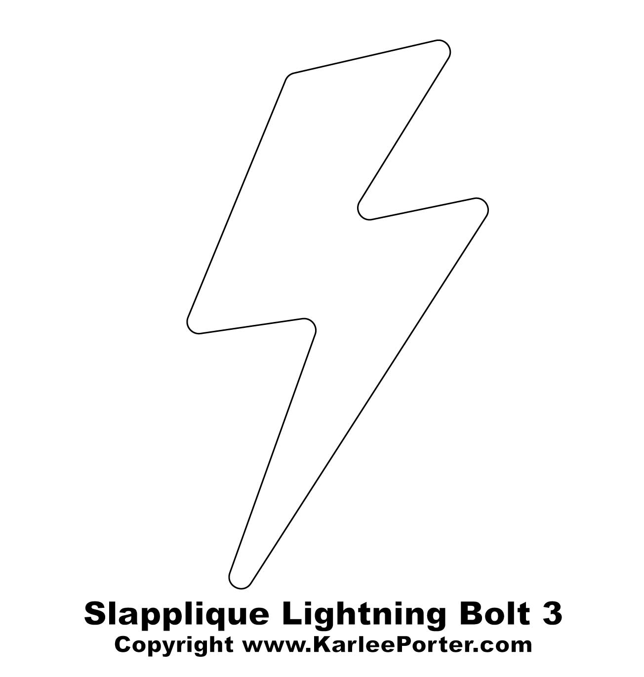 Slappliquã lightning bolt â karlee porter
