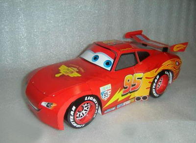 Printable lightning mcqueen paper toy