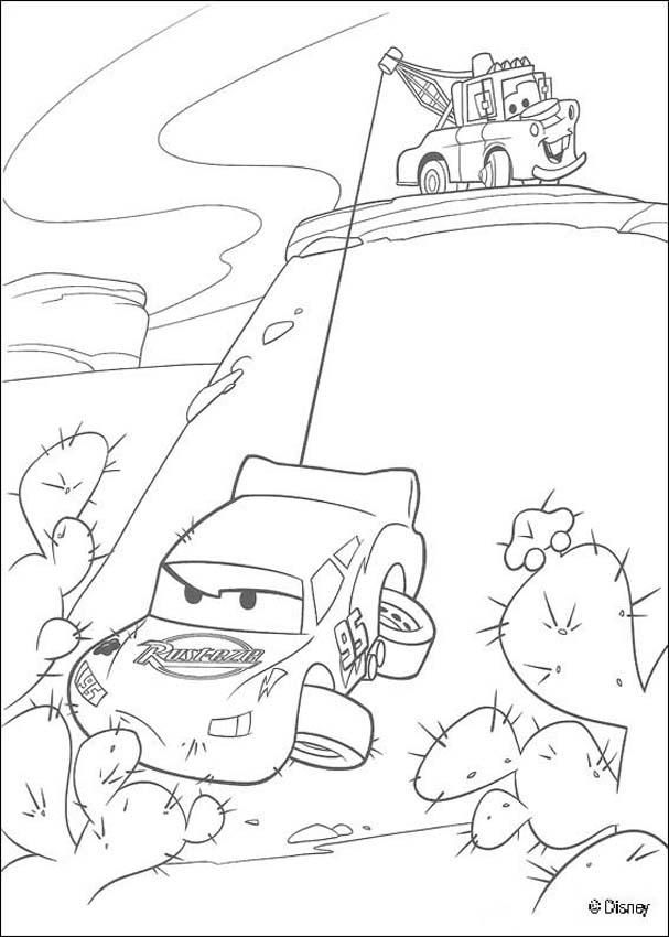 Print page mater saves lightning mcqueen disney coloring pages cars coloring pages cool coloring pages