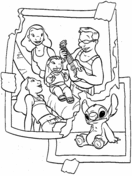 Lilo stitch coloring pages free coloring pages