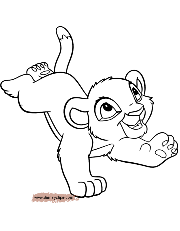 Printable the lion king coloring pages