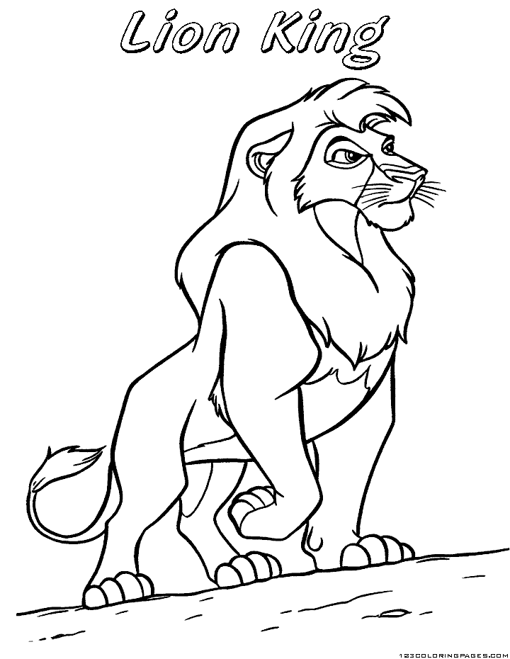 Lion king coloring pages