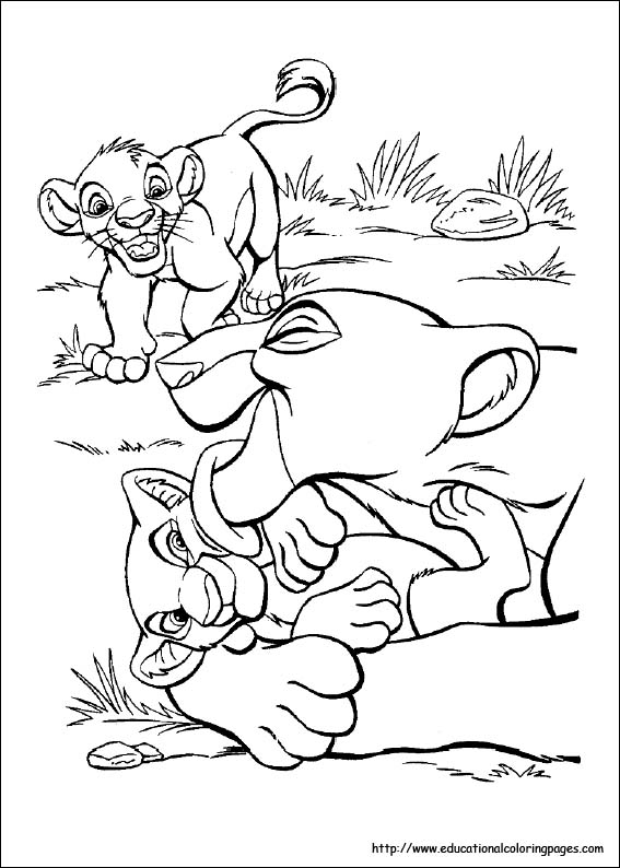 Lion king coloring
