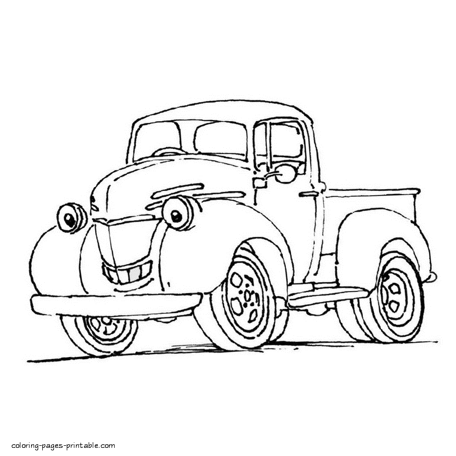 Pickup truck coloring printables coloring