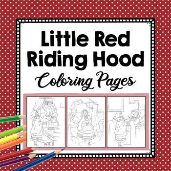 Folk tale coloring pages little red riding hood by simply schoolgirl