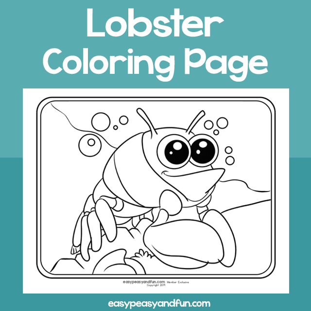 Lobster coloring page â easy peasy and fun hip
