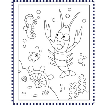 Lobster coloring pages by felixes tpt