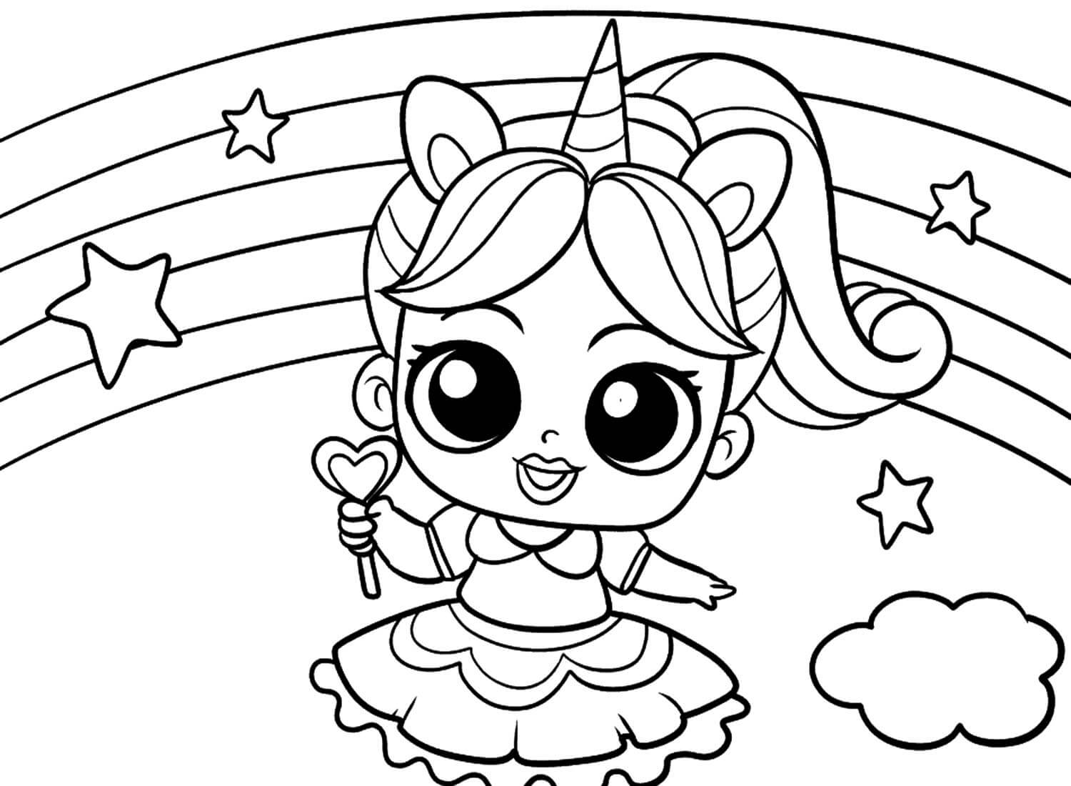Lol surprise doll coloring pages