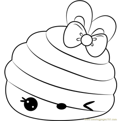 Swirls lolly coloring page for kids