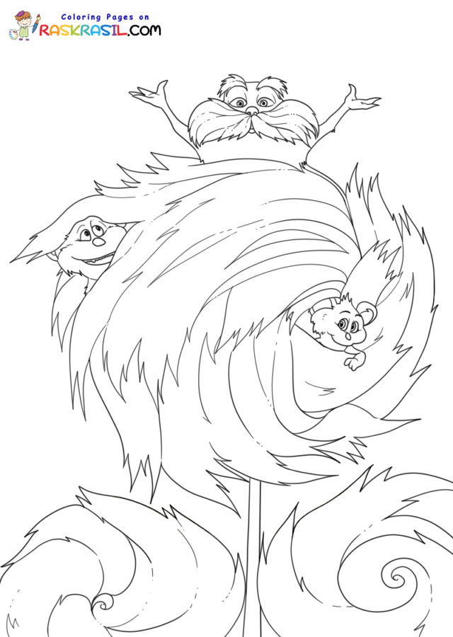 Lorax coloring pages