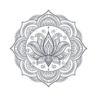 Page printable mandala coloring pages vectors illustrations for free download