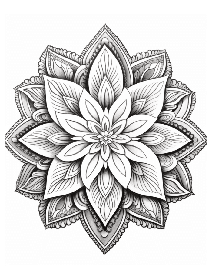 Mandala coloring pages hue therapy