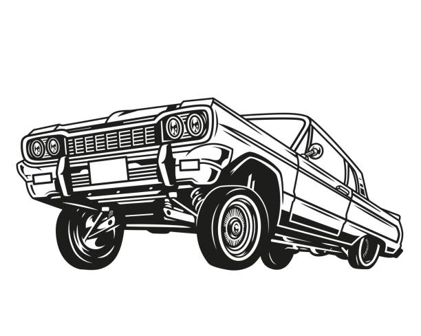 Lowrider stock illustrations royalty