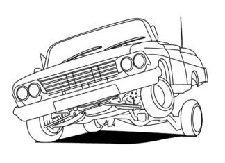 Cadillac coloring pages to print and print online