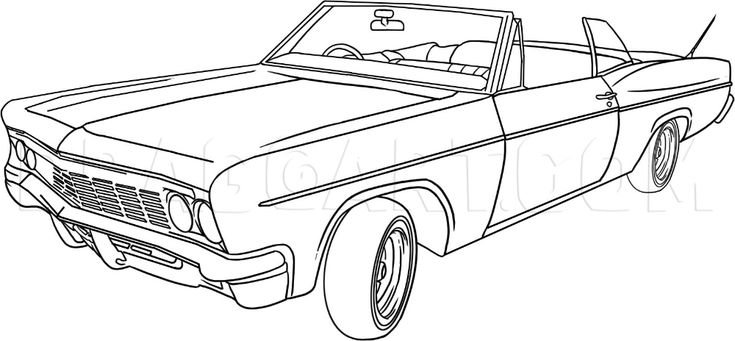 How to draw a lowrider step by step drawing guide by dawn lowrider art simple car drawing lowrider drawings
