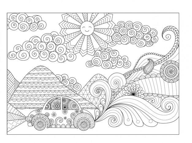 Page lowrider car coloring pages vectors illustrations for free download