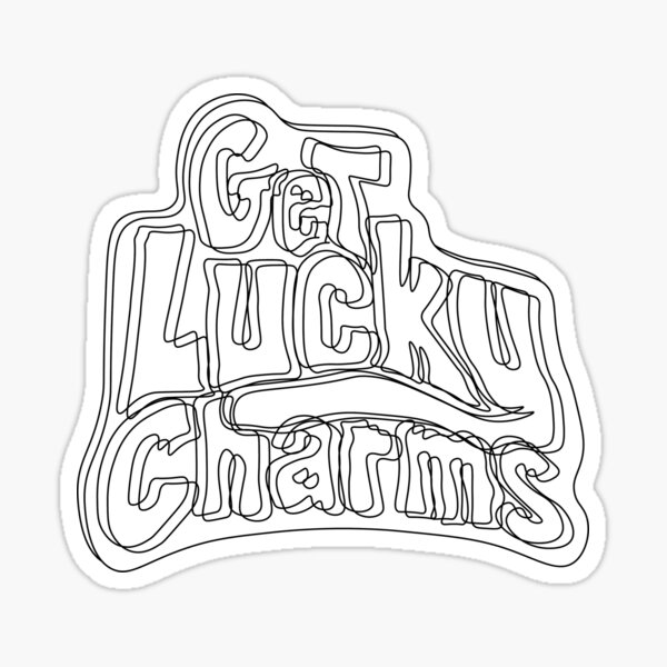 Get lucky charms sticker for sale by zoelmock