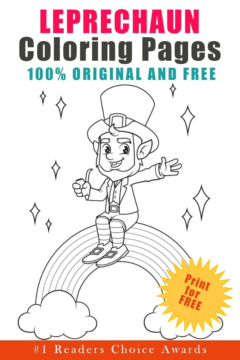 Leprechaun coloring pages updated