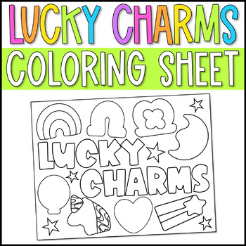 Lucky charms coloring page