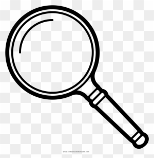 Magnifying clipart coloring page