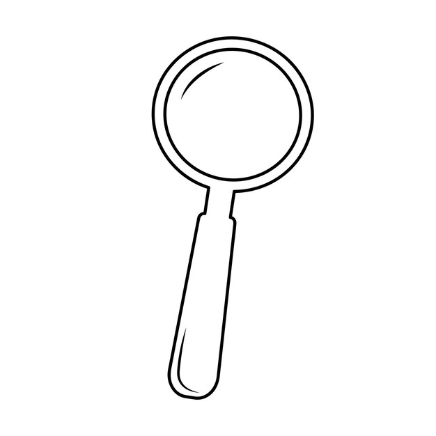 Premium vector magnifying glass linear icon loupe outline vector sign search find symbol