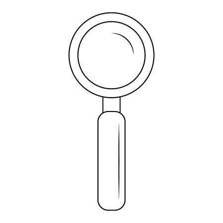 Magnifying glass icon over white background vector illustration royalty free svg cliparts vectors and stock illustration image