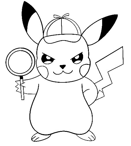Pikachu coloring pages printable for free download